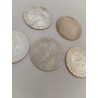 Lot De 5 Jetons Anciens Mises Nacre Gravé Ciselé Fleurs Poker Casino Jeu Jeux 