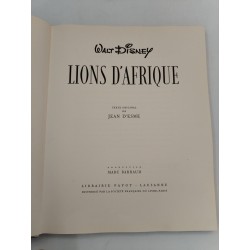 Livre D'art 1955 WALT DISNEY Lions d'Afrique Collection C'est La Vie 3 Livres 