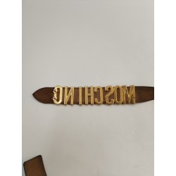 MOSCHINO Authentique Ceinture Vintage Cuir Redwall Made In Italy Genuine Leather