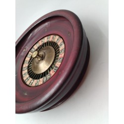 Très Belle Roulette Ancienne De Casino En Bois 30,5 CMS Jeux Jeu Ancien