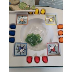 Kernouille Mindtwister Grenouille Sauteuse Marais Jeu de société Jeux Carrom Art