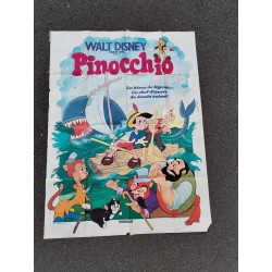 PINOCCHIO Walt Disney Productions Affiche de film Cinéma 120 X 160 cm Pub Film 