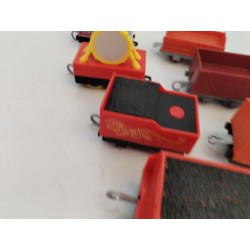 Lot De 9 Remorques Wagon Trains Thomas Train Mattel Jouet Rails Véhicule
