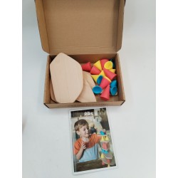 OPPI Piks Small Kit Jeu Éducatif Bois Livret Planche Kapla Équilibre Tour Jenga
