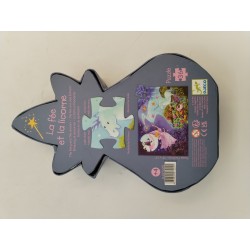 Djeco Puzzle La Fée Et La Licorne 36 Pieces Jeux Puzzles Jeu De Société 