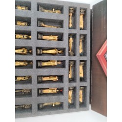 Grand Jeux D Échecs Egypte Pharaon Anubis Ankh Peint A La Main jeu echec