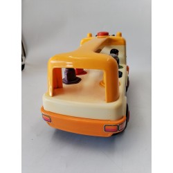 Playwell School Bus Jouet Vintage Look Fisher Price Forme Et Couleurs