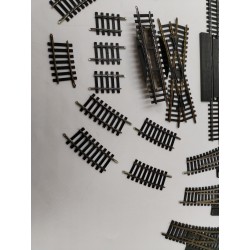 Lot Jouef Ho Trains Rails Passage A Niveau Aiguillage Grand Croisement Trémie