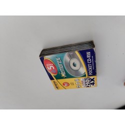 Memorex Pocket CD RW Neuf Pack De 5 210 Mb 4x Compact Disc Re Writable