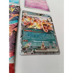 Booster Cartes Pokémon Flammes Obsidiennes Dracaufeu Ex 125/197 Holo Reverse...