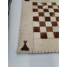 Grand Tapis De Jeu En Peau De Bête Échiquier Jeux D'échecs Échec Plateau Damier 