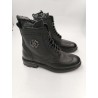 665 $ Roberto Cavalli Neuves 9.5 42,5 Boots Montantes A Lacets Noir 8399 RC