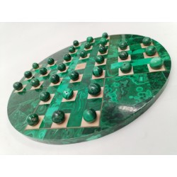 Solitaire En Malachite Pierre Verte Jeux Anciens Jeu De Billes Décoration...