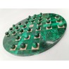Solitaire En Malachite Pierre Verte Jeux Anciens Jeu De Billes Décoration...