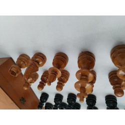 Jeu D Échecs Bois Vernis Feutrine Jeux Échec Artefactos Madeira Stori Peixoto...
