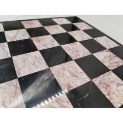 Plateau D'échecs En Marbre Onyx Stone Fait Main Mexico Échiquier Jeux Échec 