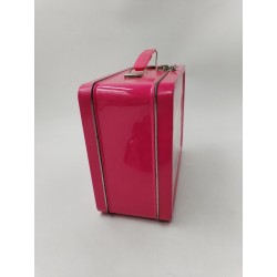 Nintendo Ds Boite Lunch box Valise Métal Rose Rangement Console Jeux Vidéo Rétro