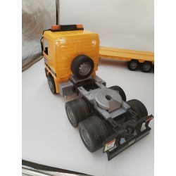 Lot Bruder Mercedes Actros 4143 Man An 2002 Camion Remorque Plateau Fliegl Spiel