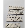 Jeu De Dominos Double 6 Os Et Ébène Riveté Boite Bois Jeux Anciens