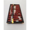 Boulier Bois Ancien Abacus Lotus Flower Brand 13 Tiges Bambou 91 Perles