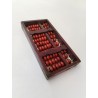 Boulier Bois Ancien Abacus Red Lion Lotus Flower Brand 13 Tiges Bambou 91 Perles