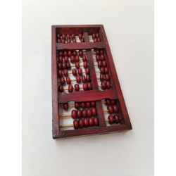 Boulier Bois Ancien Abacus Red Lion Lotus Flower Brand 13 Tiges Bambou 91 Perles
