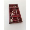 Boulier Bois Ancien Abacus Red Lion Lotus Flower Brand 13 Tiges Bambou 91 Perles