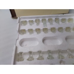 Grand Jeu D'échec En Verre Glass Chess Set Jeux Échecs