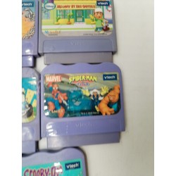 Lot 8 Jeux Vtech Vsmile Console Jeux Vidéo Éducatifs Disney Toy Story Spider Man