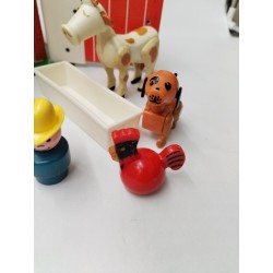 Fisher Price 1967 Play Family Farm Toy 915 Ferme Jouet Jeu Vintage Ensemble Lot