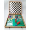 Grand Coffret Jeujura Jeux Anciens Petits Chevaux Jeu De L'oie Backgammon Dames