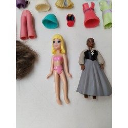 Lot Polly Pocket 1999 Mattel Boutique Polly's Poupée Accessoires Vêtements