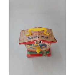 Fisher Price 1968 Music Box Teaching Clock Toys School Jouet Vintage