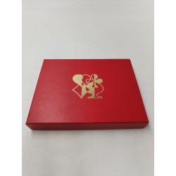 Coffret Luxe Jeux Cartes Erget Boite Dés Mises Jetons Bridge Canasta Jeu Carte