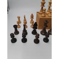 Jeu d'echec staunton type Chess set Lardy Chavet Dujardin Buis King 75 Échecs 