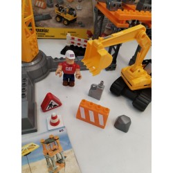 Lot Mega Bloks Cat Super Grue Engins Chantier Jouet Construction Caterpillar Jeu