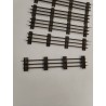 Lot De 6 Rails Droits Po O Made In France Jep Fer Trains Ancien Jeu Miniature