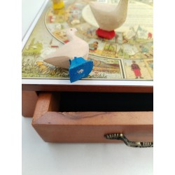 Jeu De L'oie Magnétique RC Créations Coffret Bois Réédition Ancienne Jfl Jeux...
