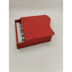 Baby Grand Piano A Queue Bois Rouge Jouet Musique Instrument Clavier