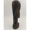 Buste Visage Statue Africaine Bois Ébène Sculpté Art Africain Tribu Statuette