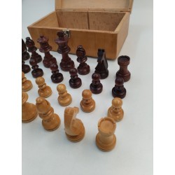 Jeux D'échecs Staunton Bois Feutrine Jeu Échec Échecs Chess Set Game Boite
