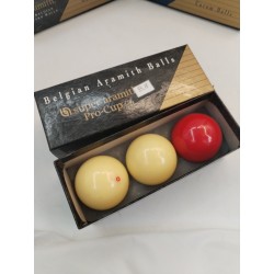 Lot De 3 Belgian Aramith Balls Super Pro Cup Carrom Ball Billiard Billard Boule