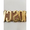 MOSCHINO Authentique Ceinture Vintage Cuir Redwall Made In Italy Genuine Leather