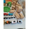 Gros lot + 120 Pièces Train Bois Lillabo Railways Ikea Brio Rails Jeux Jouet