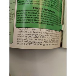 Private International Années 80 Milton Sex Magazine Book Livre Adulte Porno