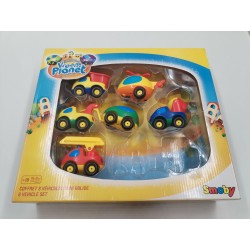 Vroom Planet Editions Smoby Coffret 8 Véhicules Mini Bolide