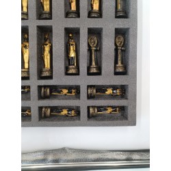 Grand Jeux D Échecs Egypte Pharaon Anubis Ankh Peint A La Main jeu echec
