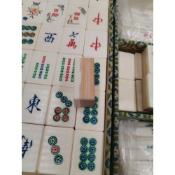 Coffret Valise Jeu De Mah-jong Os & Bambou État Neuf Mah Jong Jeux De Société 