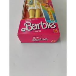 Barbie 1985 Neuve Music Lovin Tempo Mattel Étiquette Printemps 135 Francs Poupée