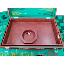 Coffret Jeux Ancien Au Nain Bleu Paris Backgammon Échecs Roulette Casino Dominos
